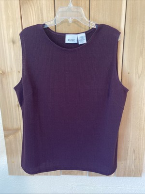 Units Woman Purple Sleeveless Top Size XXL NWOT