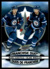 2019-20 UD Tim Hortons Franchise Duos 3D Mark Scheifele/Wheeler #D-4