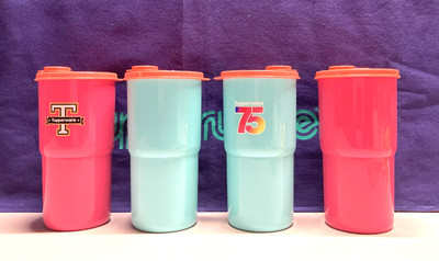 Tupperware Thirstquake Mega Tumbler 30 oz -Pink or Teal-75th Anniversary-NEW