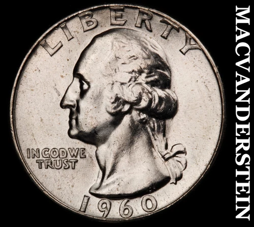 1960 Washington Quarter- Silver- Choice Gem Brilliant Uncirculated+++ #J2119