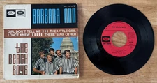45 7" FRENCH EP THE BEACH BOYS BARBARA ANN CAPITOL EAP 1-20762