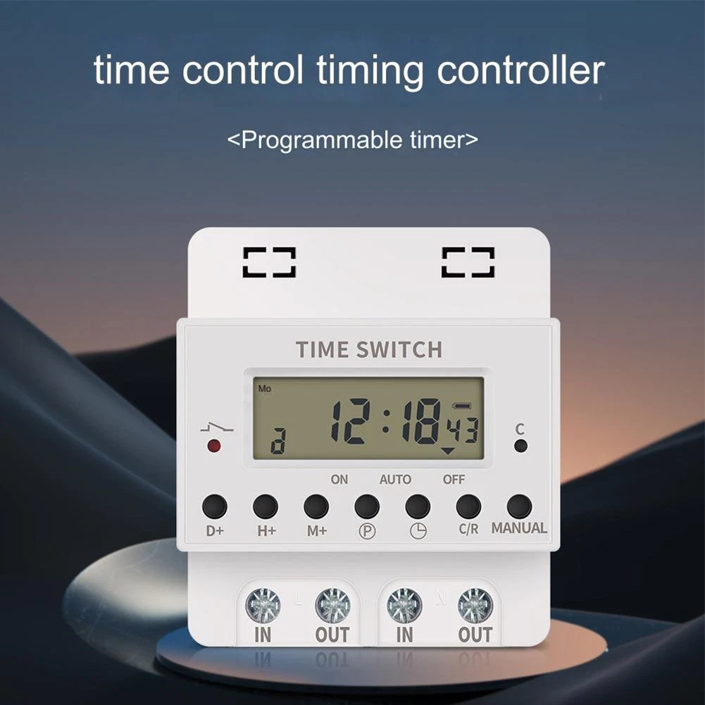 Power Management Made Easy 220V Digital Timer Switch for Customizable Control