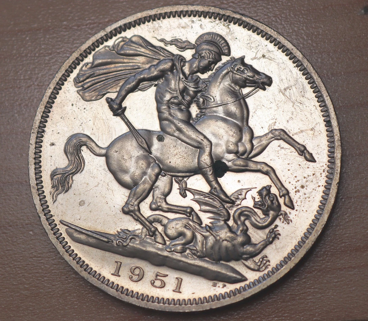 1951年クラウン白銅貨 G.Britain Crown NGC PL63 イギリス Great Britain ジョージ6世 英国祭 クラウン 白銅貨 1951年