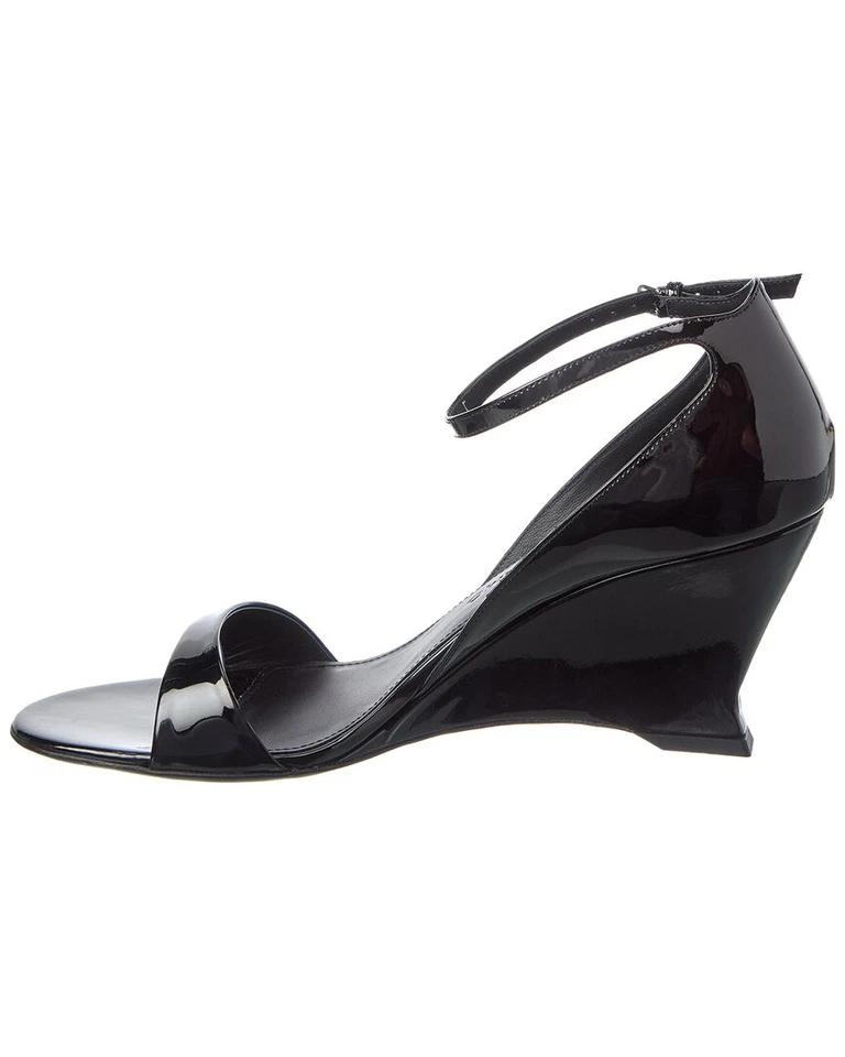 Sandalia de cuña Ferragamo Vidette charol para mujer negra 9,5 Foto 2 de 4