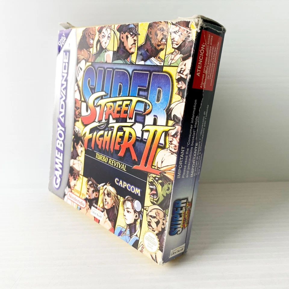 Super Street Fighter II 2 Turbo Revival + Box, Manual - Nintendo GBA - Tested - Image 3 of 4