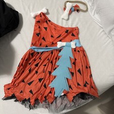 Pebbles Flintstones Costume with Bow