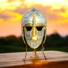 Medieval Anglo Saxon Sutton Hoo Helmet Premium Collectible and Adult Wearable