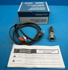 ZeroStart 3500111 Temro Heavy Duty Engine Block Heater For Caterpillar C13 / C15