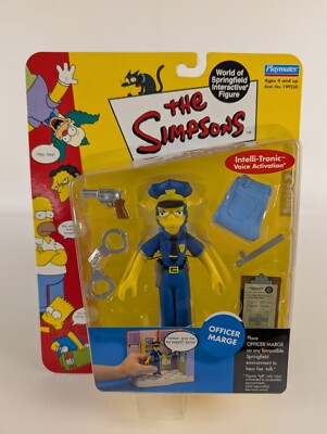 The Simpsons Playmate Figur Officer Marge Series 7 Vintage 2001 US Import Neu