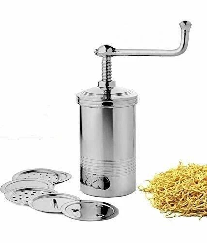 Stainless Steel Sev Chakli Sancha Maker Machine 6 Different Types Jalis Silver - Picture 1 of 6