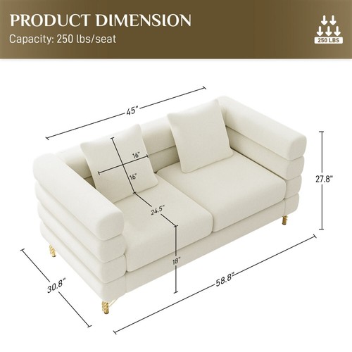 Modern Comfy Velvet Cloud Sofa Couch 2/3 Seater Large Loveseat with 2/3 Pillows - Picture 26 of 120