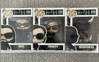 Funko Pop Movies The Matrix Neo #1172 Trinity #1173 Morpheus #1175 Lot of 3.