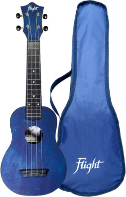 , 4-String Travel Series Soprano Ukulele, Dark Blue (TUS-35DB)