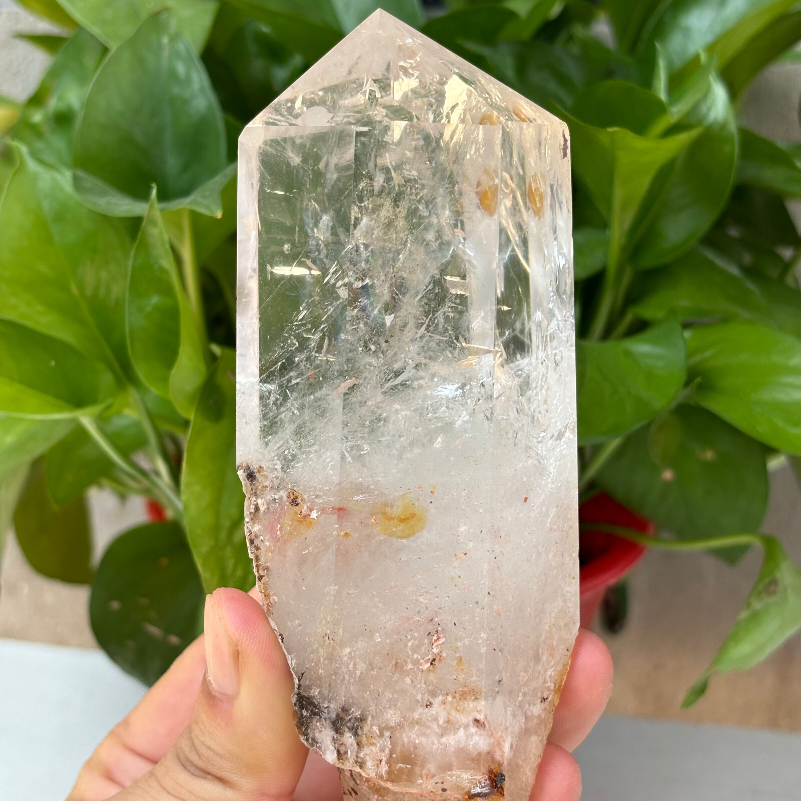 460g Rare Natural Clear Quartz Crystal Hexagon Tower Mineral Stone Healing