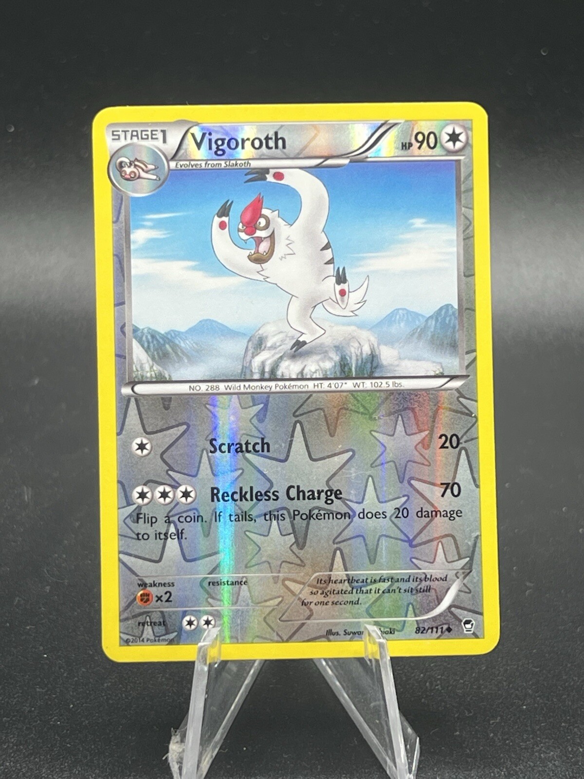 Pokemon - Vigoroth - 82/111 - Uncommon - Reverse Holo - XY Furious Fists LP SD1