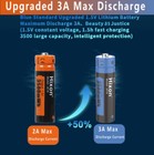 1.5V AA Li-ion Rechargeable Batteries Charger 3500mWh Hixon Lithium Battery LOT