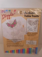 Dizzle Art Pre Shaded Fashion Iron On Transfer #50053 Roses