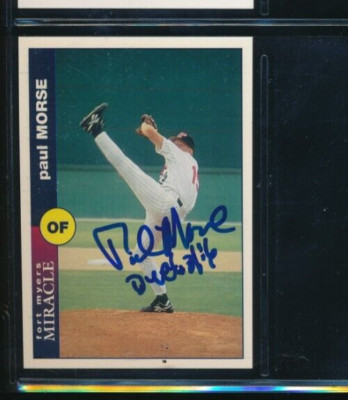 1995 #9517 Paul Morse Fort Myers Miracle Signed Autograph (BD70) SWSW6