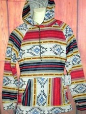 MENS BROOKLYN CLOTH TRIBAL HOODIE SWEATSHIRT SIZE L