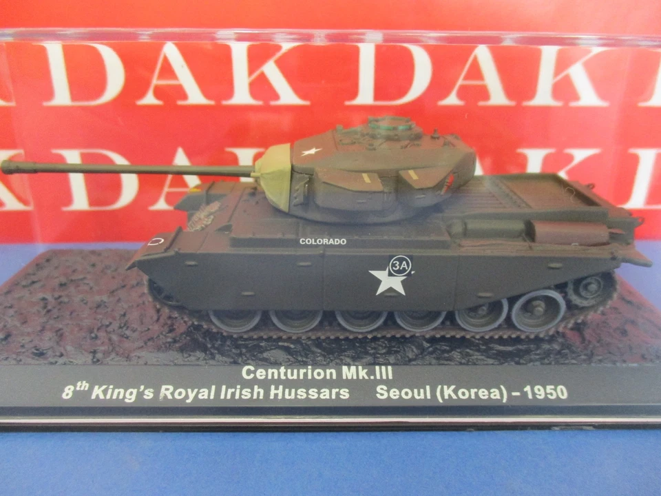 Diecast 1/72 Modellino Tank Centurion Mk.III 8th King's Royal Irish Hussars 1950 - Immagine 4 di 4