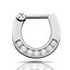 thumbnail 18 - Choose Your Size 316L Stainless Steel Septum Clicker Nose Ear Ring Body Piercing