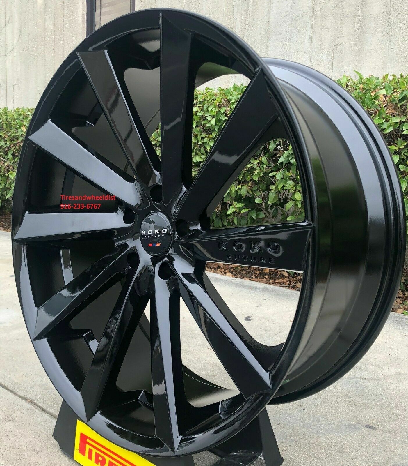 22'' Giovanna Kapan Gloss Black Tires fit Maserati Levante Flex Explorer Taurus