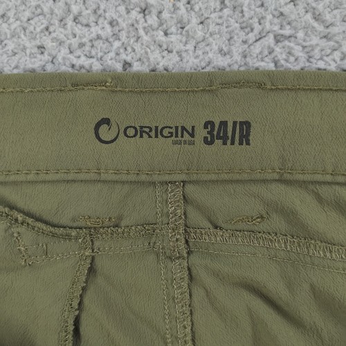 Origin Nyloc 3.0 Field Pant Mens 34R Olive Lightweight Performance Chino USA - Picture 7 of 18