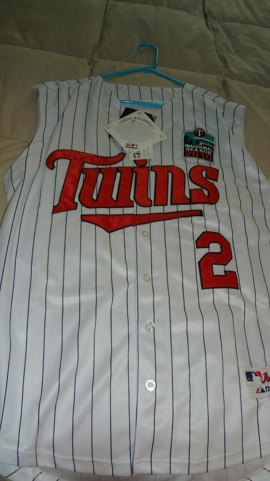 CAMISETA DE BÉISBOL DE LOS GEMELOS DE MINNESOTA AUTOGRAFIADA DE DENARD SPAN NUEVA CON ETIQUETAS Foto 4 de 4