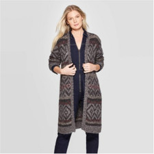 Women's Long Sleeve Open Neck Cardigan - Universal Thread - Black - XS/S - C579
