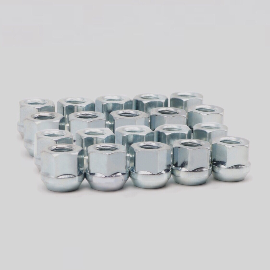 Wheel Locks Lug Nuts Chrome Plated Bulge Acorn Lug Nuts – M14x1.5 Thread, 19mm Hex, Open End, Set Of 5 Aftermarket Lug Nuts - Foto 4