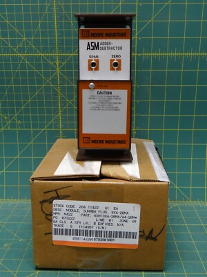 Moore Industries ASM Adder- Subtractor Plus Module ASM/3X4-20MA/W4-20MA/117AC