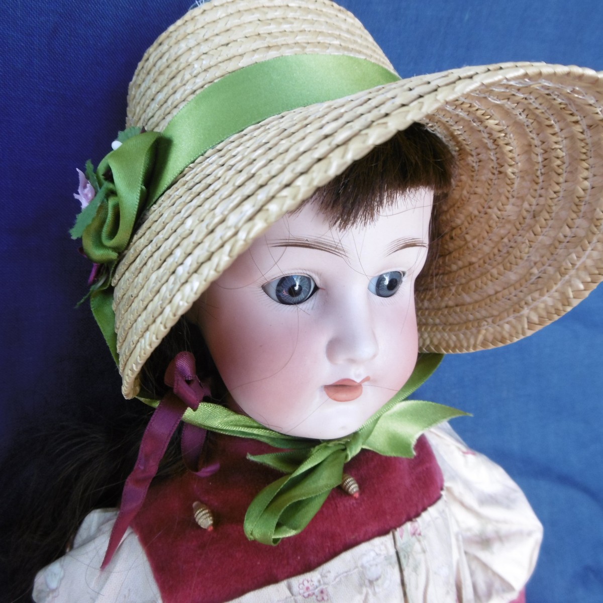 Poupée Ancienne Heubach Koppelsdorf Germany 60 cm Tête Biscuit Yeux