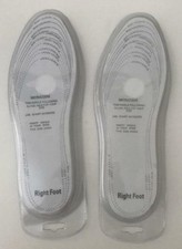 2 Pairs Memory Foam Insoles Light Weight White Comfor and Cushioning Footwear