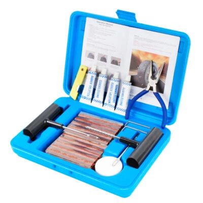 FOREVER SPEED Profi PKW Auto Reifen Reparatur Set 58tlg Motorrad Reifen Flicken KfZ Flickzeug