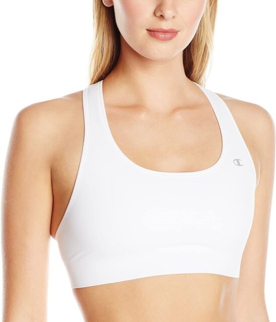 Champion Absolute Racerback Sports Bra With SmoothTec Band B9504 White  Small for sale online | eBay