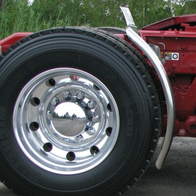 trux 38'' (rollin low) quarter fenders pair universal mount stainless steel q12