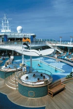 Swimming Pool On Cruise Ship Watercraft Print Wall Art Home Decor - POSTER 20x30
