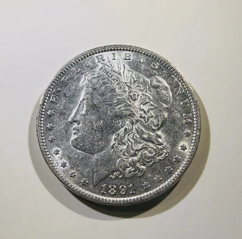 1891 Morgan Silver Dollar $1 - Philadelphia - AU