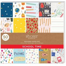 School Paper Pad 12x12 Inch 24lb 100 GSM White 50 Sheets Bulk Pack for Crafting