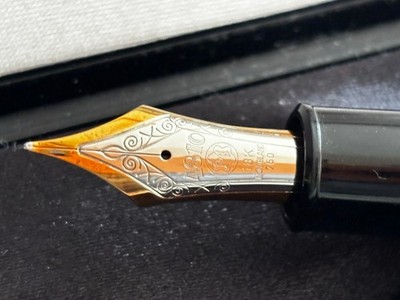 Vintage Montblanc Meisterstuck 149 F 18k 750 Gold Nib Fountain Pen