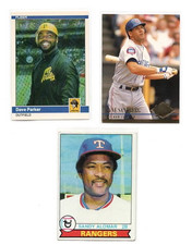 (LOT OF 3) MLB PLAYERS DIED 2025 (DAVE PARKER, RYNE SANDBERG, SANDY ALOMAR SR.)