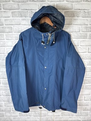 VTG North Face Gore Tex BROWN LABEL BLUE Hooded Parka Jaclet Mens L