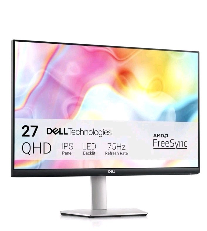 Dell S2722DC Monitor - 27'' 2560 x 1440 QHD IPS LCD - USB C & HDMI, A+ Condition