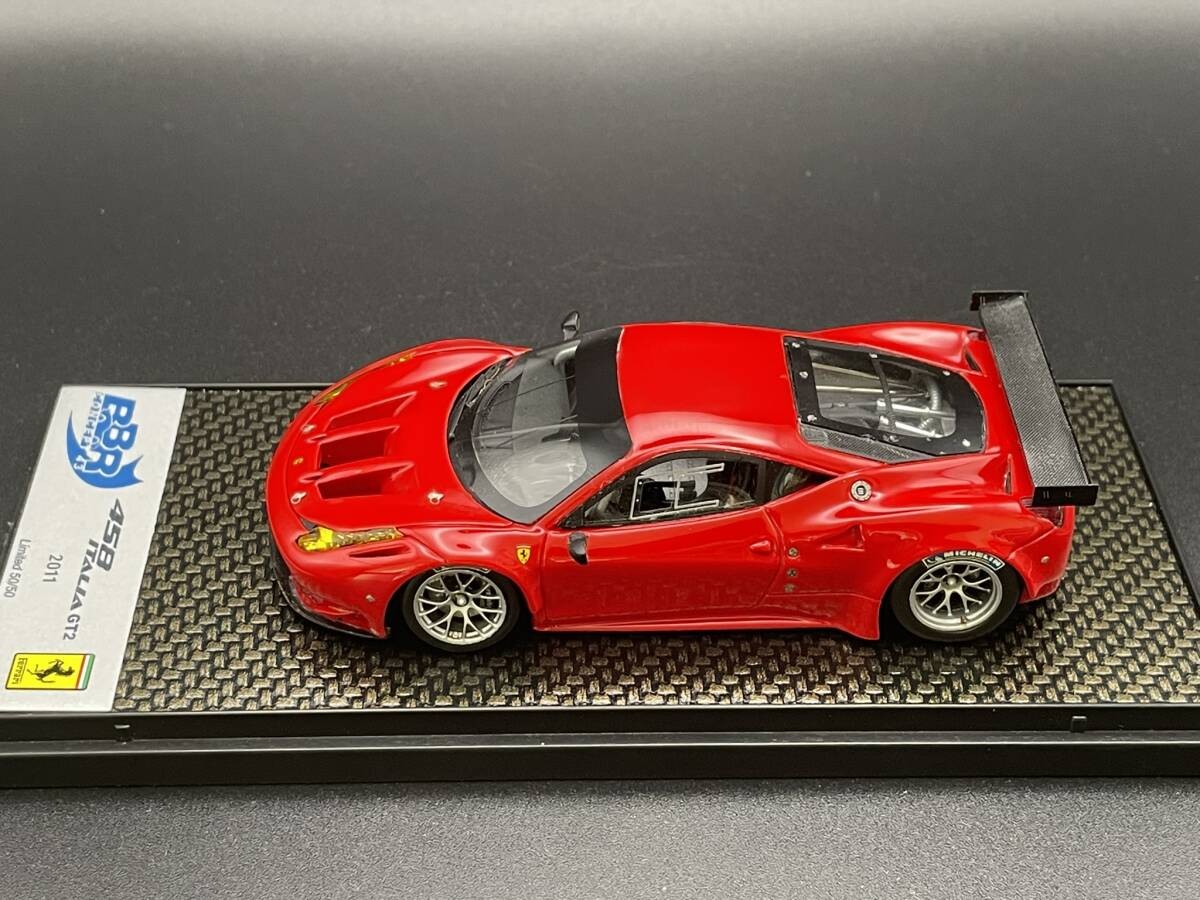 BBR 1/43 フェラーリ458イタリアGT2 2011 Red 限定50台 Bbr 1/43 Ferrari 458 Italia Gt2 2011 Red Limited Edition 50