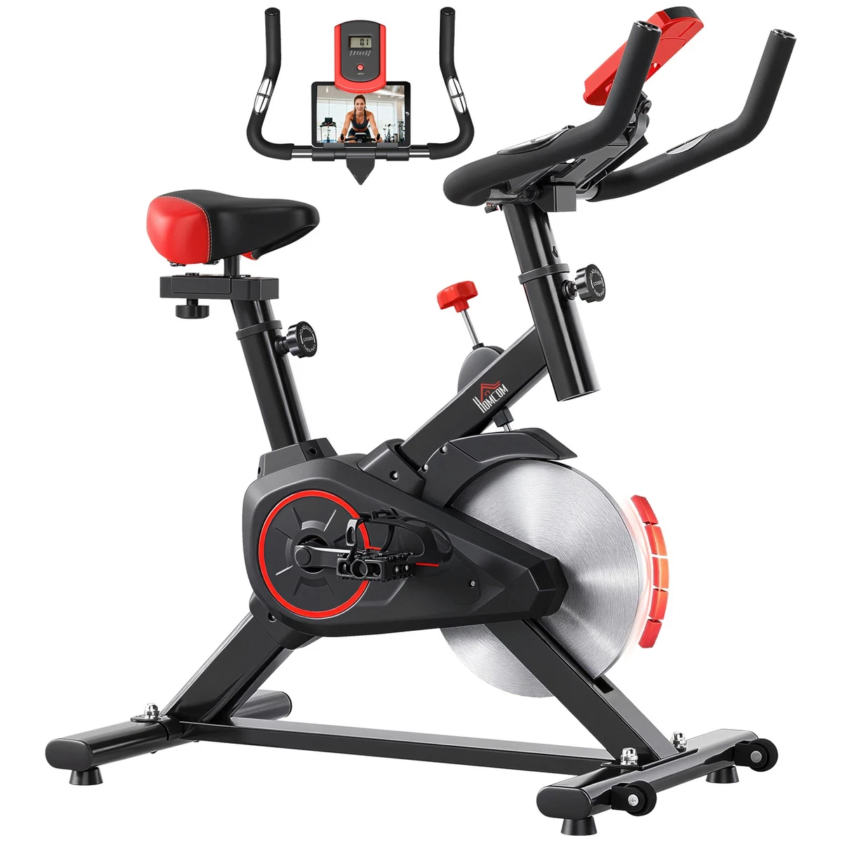 Computer Per Cyclette E Vogatore Con Display LCD – Monitor Fitness Con Sensore Di Velocità, Calorie E Tempo – Nero - 3