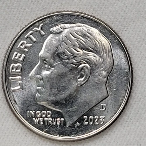 Roosevelt Dime 2023 D Denver DDO DDR Double Doubled Doubling Circulated
