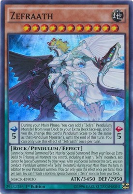 Zefraath - MACR-EN030 - Super Rare - 1st Edition - Lightly Played