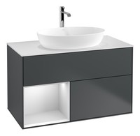 Villeroy & Boch Finion Waschbeckenunterschrank FüR Becken Mittig Regal Links...