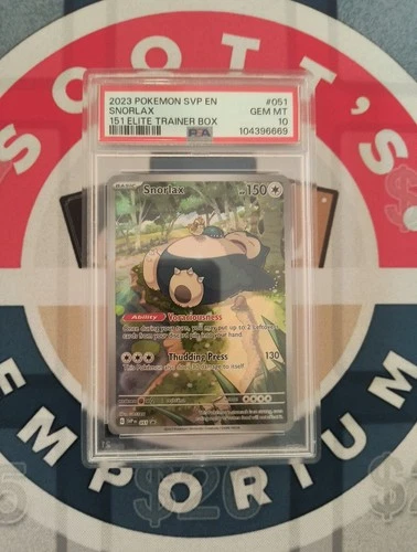 Snorlax 51/ SV Black Star PSA 10 151