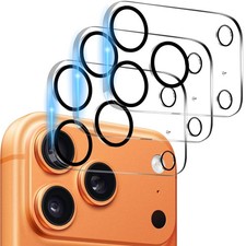 Dengduoduo 3 Pack Camera Lens Protector for iPhone 17 Pro Max, Clear